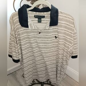 Bert Pulitzer Collector's Edition Golf Polo Shirt With Golf Club Print Mens XL
